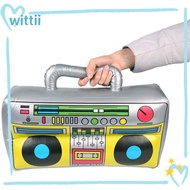 WITTII PVC Inflatable Balloons Reusable Inflated Toys 80's 90's Party Decorations Photo Booth Props