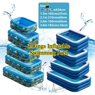 BestDeal Extra Large RETRO 3 Rings Inflatable Swimming Pool Kids Baby Children Swim Pool Indoor Outd