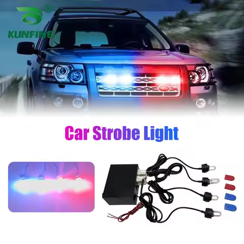 4 in 1 xenon car strobe light car flashlight xenon warning light high quality flash Light-704-4