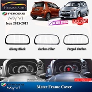 HermanAuto Perodua Myvi Icon 2015-2017 Meter Frame Cover Accessories Garnish Accessori