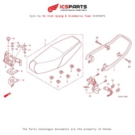 RS Saddle(Nf100M/Mm/Msv)(1) (F-13-C) HONDA Wave A / A+ / Zx / Rsv / S / 100S Import Parts Catalogue