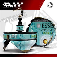 Lovebird Pleci Helopet Tebok Sticker Variation ESSE CHANGE Decal Bird Cage Prenjak Canary