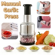 Manual food chopper Mini garlic press Manual garlic chopper Portable meat chopper