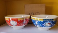 Hello kitty 陶瓷碗一對/7-11 Sarnio x lowrys farm