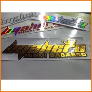 ◶ ❐ ◫ Decal Biyahero Hindi Babaero Cutout Sticker