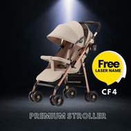 【Laser Name】Child & Folks Premium Easy Fold One Hand Fold 2 Way New Born Travel Light Weight Cabin S