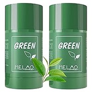 2 Pieces Green Tea Mask Pen for Face, Blackhead Remover with Green Tea Extract, Deep Cleansing of Pores, Reduces Blackheads for All Skin Types of Men and Women