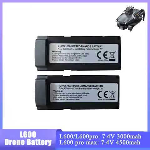 L600 Pro Max Battery 7.4V 3000mAh 4500mah Drone Battery For L600-1 Rechargeable Batteries Pack L600 