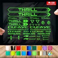Cutting Stiker Thrill Cleave 3 Variasi Sepeda Sticker Frame Aksesoris Body Mtb Lipat
