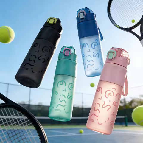 900ml Plastic Sports Water Bottle Portable Leak-proof Drinkware Outdoor Gym Water Bottle Bicycle Bot