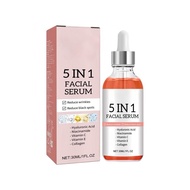 Vitamin C Face Serum for Women & Men – 5-in-1 Anti-Aging Facial with Hyaluronic Acid, Collagen, Niac