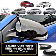 Toyota Vios 2013-2024 Toyota Altis Toyota Yaris Side Mirror Cover M4 Style Side Mirror Cover