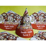 10pcs. Tokidoki Donutella Party Hats