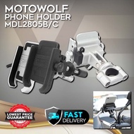 MOTOWOLF Phone Holder Motorcycle Bicycle Phone Holder Aluminium handphone bracket Foodpanda Grabfood