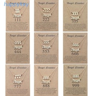 HAP  2 Pieces Unique Angel Number Necklace for Women 111 222 333 444 555 777 Necklace Numerology Jew