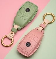 Leather Key Bag for Mercedes Benz Girls Key Case C E300l A200 C260l C200l C180 Glc260l High Grade Le