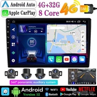 4G LTE 5G WiFi 8 core 360 system9 ”/10 inch Android player Car Radio Monitor head unit support wireless CarPlay Android Auto 360 camera GPS navigation