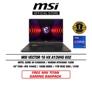 MSI Vector 16 HX A13VHG 602 (16" FHD+ IPS 144Hz/I9-13980HX/16GB DDR5/1TB SSD/RTX4080/Win11)