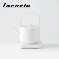 【Lacuzin】鑄鐵風溫控泡茶快煮壺-珍珠白