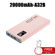 Powerbank 100000mAh heavy duty original A34B PD66W fast charging Power bank 100000mAh  200000mah Mic