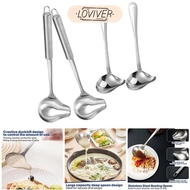 [LOVIVER] 4x Sauce Ladle with Pouring Spout Sauce Drizzle Spoon Professional Versatile
