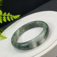 精美 綠色幻影幽靈水晶手鐲 54MM 啞光透感異象石英手環 招財聚寶