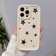 Black and white stars Ultra-Thin Matte Phone Case for vivo Y17s Y27 Y36 Y12 Y12 Y20 Y50 Y21 Y91 Y15 Y51 Y91 Y22 Y16 Y27 Y22 Y93 Y95 Shockproof phone case
