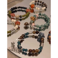 [Optional 2 Pieces] New Chinese Style Ethnic Style Ceramic Shoushan Stone ins Couple Girlfriends Zen