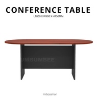 BUMBUMBEE 6ft 8ft Oval Shape Meeting Table Conference Table Ready Stock