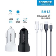 Type C Car Charger FOOMEE BH12 dual USB Car Charger 5V Car Charger