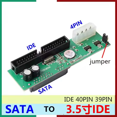 SATA to IDE Adapter Interface Connector Converter Pata to Sata for 22Pin 2.5" 3.5" Serial ATA to 40p