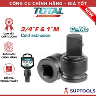 3/4 square hole adapter"(F) X 1"(M) TOTAL THIA3401 (Tools)