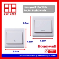 Honeywell 16A Wide Rocker Push Switch (Door Bell / Press Switch)