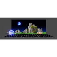 3d painting. stickers for aquariums, arowana fish tanks (back painting)