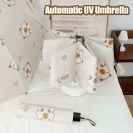 Automatic UV Umbrella Capybara Windproof Sunshade Payung Automatik Payung