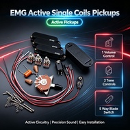 EMG Active Single Coils Pickups SSS Pickups 1 Volume 2 Tone 5 Way Blade Wiring Professional Accessor