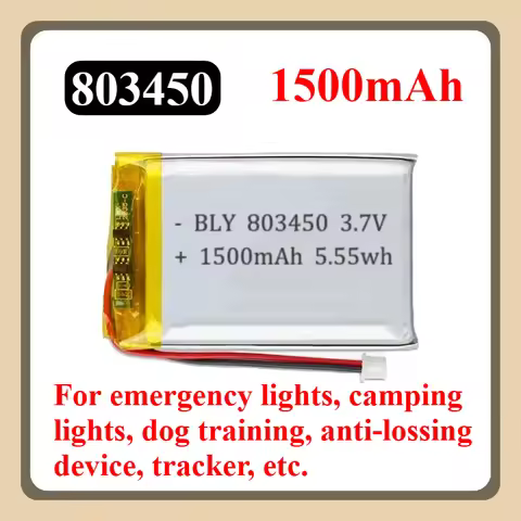 Line Polymer Battery 803450 3.7V Rechargeable Battery 1500mAh for Bluetooth Ear Charging Case Smart 