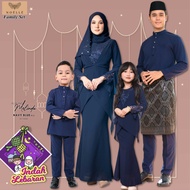 NOELLE Baju Raya Family Sedondon 2024 Baju Kurung Ibu Anak Baju Melayu Ayah Anak Baby Sedondon MELINDA - NAVY BLUE 02
