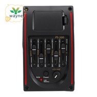 5-Band Tone Controls EQ Equalizer Tuner PS-500 5-Band Acoustic Guitar EQ Preamp Equalizer Pickup Aco