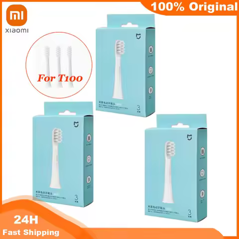 3/6/9PCS Xiaomi Mijia T100 Toothbrush heads Electric Toothbrush Nozzles For T100 Smart Acoustic Clea