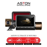 [คูปอง 300.- ในไลฟ์] Aston Ultimate X Pro 4K กล้องติดรถยนต์ เชื่อม WIFI สว่างคืนชัดระดับ 4K กล้องหน้