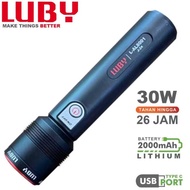 LUBY LED ZOOM L-AL8001 30 Watt LED Rechargeable Torch Flashlight LUBY/ 30W Zoom LED Hand Flashlight