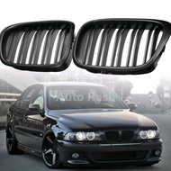 bmw E39 2pcs grill grille Matte Black 5-Series 1995-2004