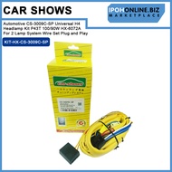 Car Shows Automotive CS-3009C-SP Universal H4 Headlamp Kit P43T 100/90W HX-6072A For 2 Lamp System W