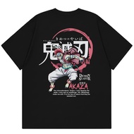 Anime Demon Slayer T-shirt - Akaza Design, Soft Cotton Unisex Shirt