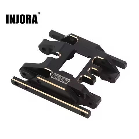 INJORA Brass Skid Plate Transmission Mount for 1/18 RC Crawler TRX4M Upgrade Parts 4M-67