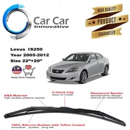 Lexus IS250 2005-2012 Wiper Silicone Car Wiper Blades, Car Windshield ( 1 pair -Size 22"/20" )