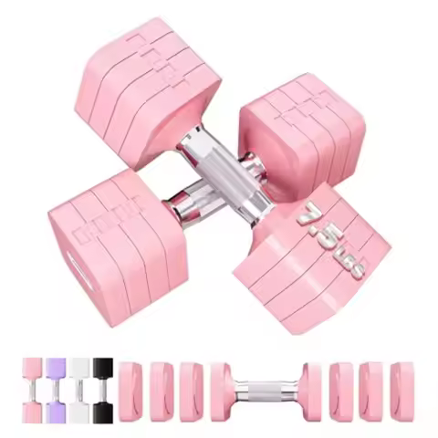15LB 20LB 30LB 40LB 50LB Adjustable Dumbbell Set Free Weights for Women Men Home Gym Exercise Workou