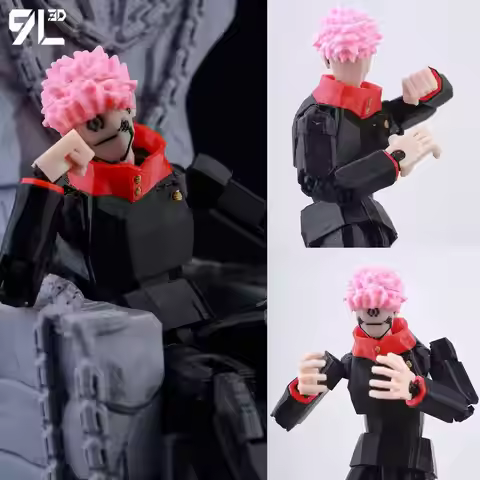 9L3D Printed Jujutsu Kaisen Ryomen Sukuna Lucky Dummy 13 Anime Multi-Jointed Shapeshift Toys Action