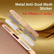 Universal Phone Speaker Dustproof Net For Apple iPhone Air 17 Pro Max Metal Anti-Dust Mesh Sticker F
